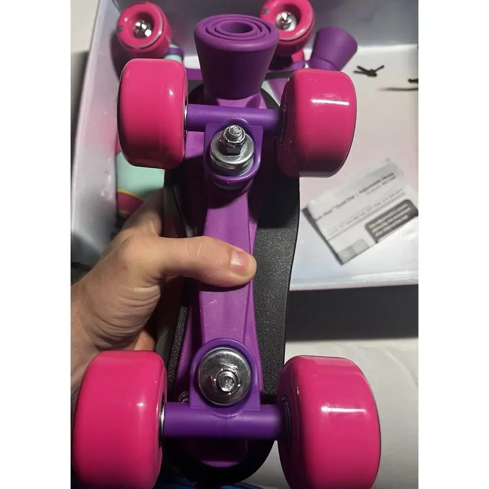 JoJo Siwa Roller Derby Adjustable Quad Roller Skates Girls Size 3-6 w/ Box